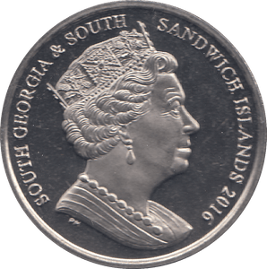 2016 2 POUNDS BLUE WHALE ( BU ) - WORLD COINS - Cambridgeshire Coins