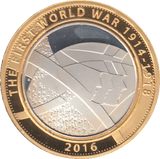 2016 £2 THE FIRST WORLD WAR SILVER PROOF - SILVER WORLD COINS - Cambridgeshire Coins