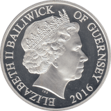 2016 £5 BATTLE OF HASTINGS GUERNSEY SILVER PROOF - SILVER WORLD COINS - Cambridgeshire Coins