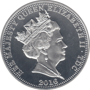 2016 £5 TDC SILVER PROOF - SILVER WORLD COINS - Cambridgeshire Coins