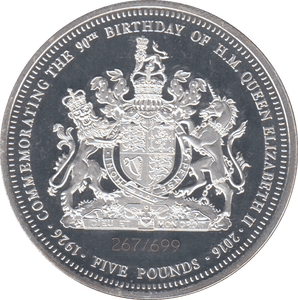 2016 £5 TDC SILVER PROOF - SILVER WORLD COINS - Cambridgeshire Coins