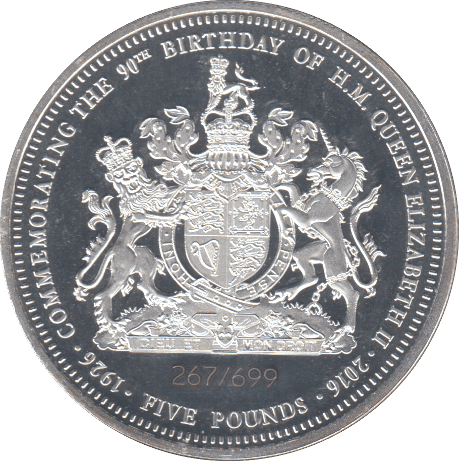 2016 £5 TDC SILVER PROOF - SILVER WORLD COINS - Cambridgeshire Coins