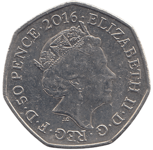 2016 50 PENCE JEMIMA PUDDLE DUCK COLOURED ( BU ) - WORLD COINS - Cambridgeshire Coins