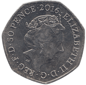 2016 50 PENCE MRS TIGGY WINKLE COLOURED ( BU ) - WORLD COINS - Cambridgeshire Coins