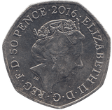 2016 50 PENCE MRS TIGGY WINKLE COLOURED ( BU ) - WORLD COINS - Cambridgeshire Coins