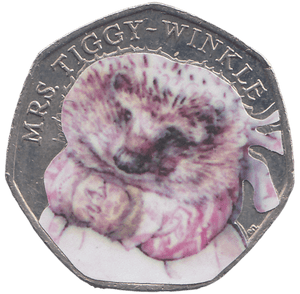 2016 50 PENCE MRS TIGGY WINKLE COLOURED ( BU ) - WORLD COINS - Cambridgeshire Coins