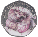 2016 50 PENCE MRS TIGGY WINKLE COLOURED ( BU ) - WORLD COINS - Cambridgeshire Coins