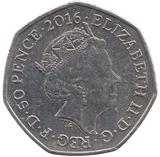 2016 50 PENCE MRS TIGGY WINKLE COLOURED ( BU ) - WORLD COINS - Cambridgeshire Coins