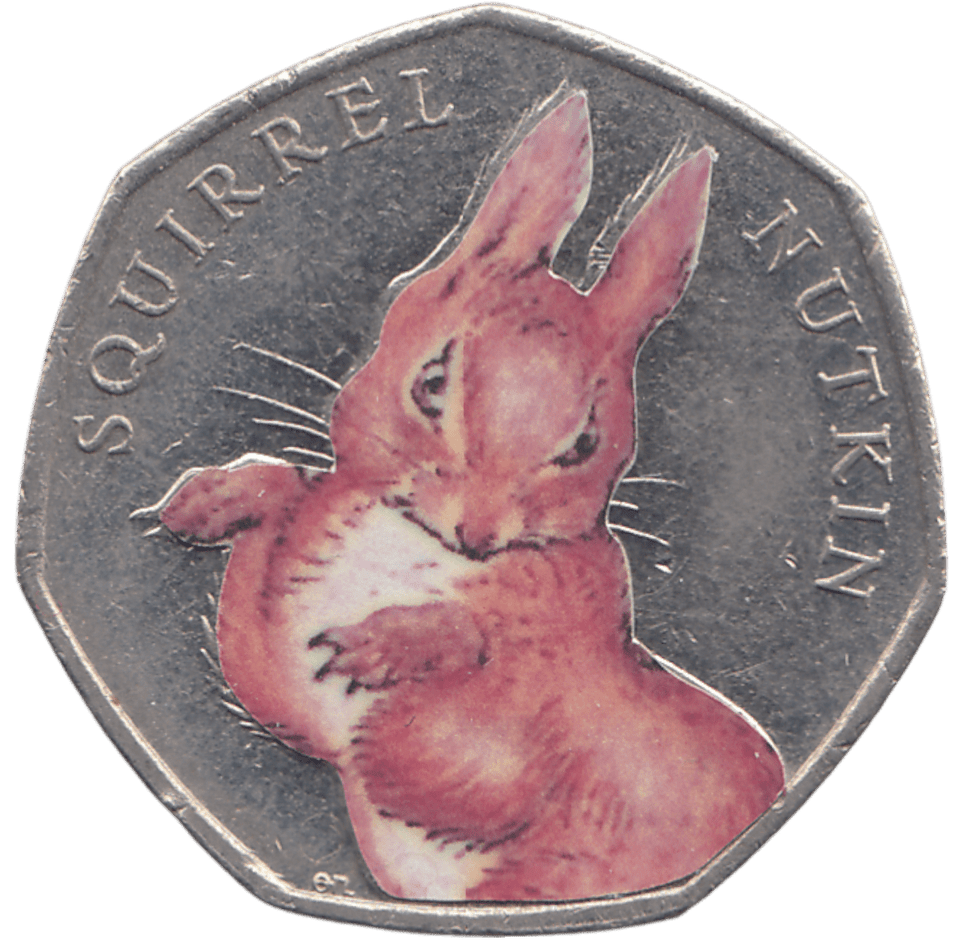 2016 50 PENCE SQUIRREL NUTKIN COLOURED ( BU ) - WORLD COINS - Cambridgeshire Coins
