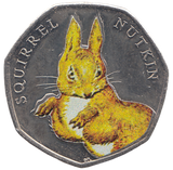 2016 50 PENCE SQUIRREL NUTKIN COLOURED ( BU ) - WORLD COINS - Cambridgeshire Coins