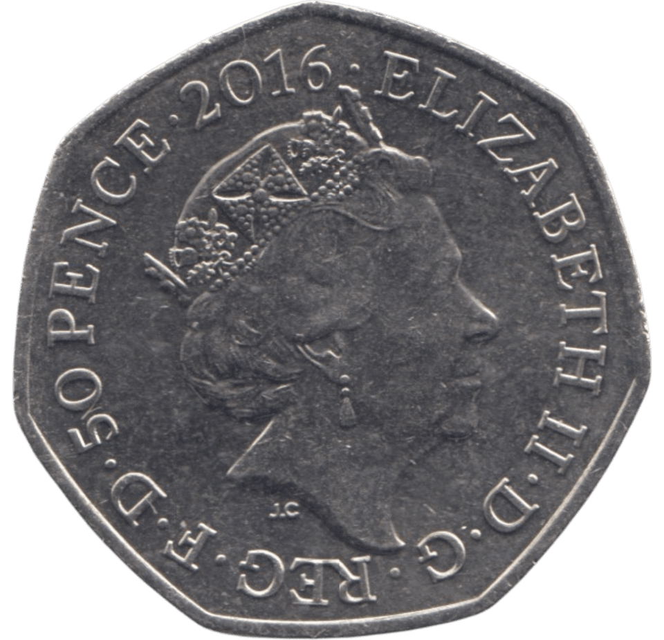 2016 50P CHRISTMAS PETER RABBIT COLOURED ( BU ) - BEATRIX POTTER 50P - Cambridgeshire Coins