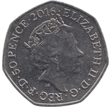 2016 50P CHRISTMAS PETER RABBIT COLOURED ( BU ) - BEATRIX POTTER 50P - Cambridgeshire Coins