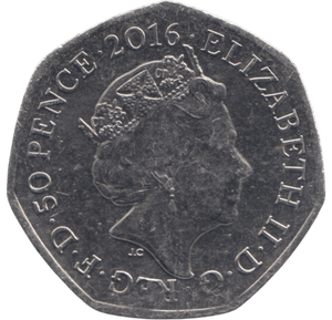 2016 50P CHRISTMAS PETER RABBIT COLOURED ( BU ) - BEATRIX POTTER 50P - Cambridgeshire Coins