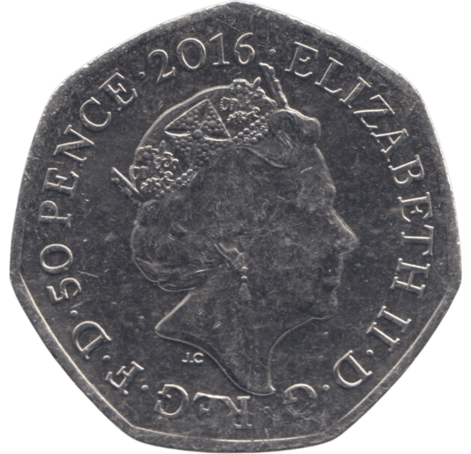 2016 50P CHRISTMAS PETER RABBIT COLOURED ( BU ) - BEATRIX POTTER 50P - Cambridgeshire Coins
