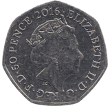 2016 50P CHRISTMAS PETER RABBIT COLOURED ( BU ) - BEATRIX POTTER 50P - Cambridgeshire Coins