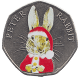 2016 50P CHRISTMAS PETER RABBIT COLOURED ( BU ) - BEATRIX POTTER 50P - Cambridgeshire Coins