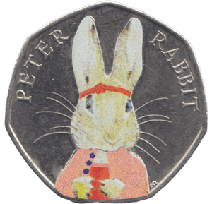 2016 50P CHRISTMAS PETER RABBIT COLOURED ( BU ) - BEATRIX POTTER 50P - Cambridgeshire Coins