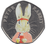2016 50P CHRISTMAS PETER RABBIT COLOURED ( BU ) - BEATRIX POTTER 50P - Cambridgeshire Coins