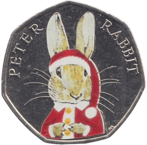 2016 50P PETER RABBIT COLOURED ( BU ) - BEATRIX POTTER 50P - Cambridgeshire Coins