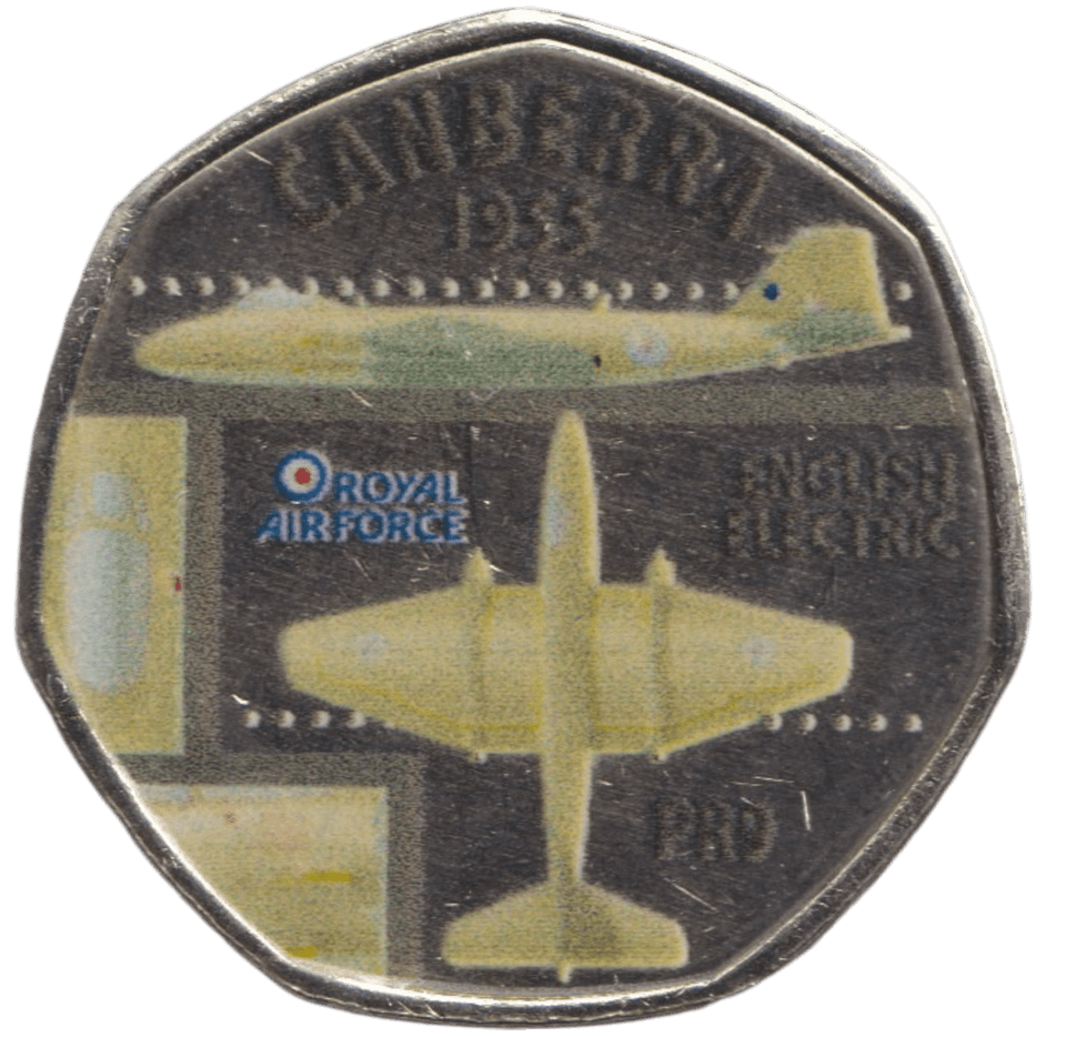 2016 50P SHAPED MEDALLION CANBERRA 1955 - 50P SHAPED COIN - Cambridgeshire Coins