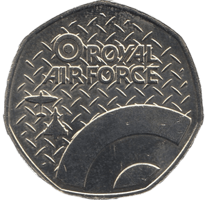 2016 50P SHAPED MEDALLION DEFIANT 1937 RAF - 50P SHAPED COIN - Cambridgeshire Coins