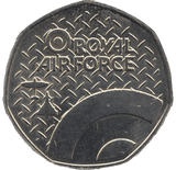 2016 50P SHAPED MEDALLION DEFIANT 1937 RAF - 50P SHAPED COIN - Cambridgeshire Coins