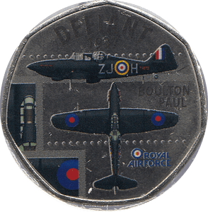 2016 50P SHAPED MEDALLION DEFIANT 1937 RAF - WORLD COINS - Cambridgeshire Coins