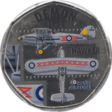 2016 50P SHAPED MEDALLION DEMON 1933 HAWKER - WORLD COINS - Cambridgeshire Coins