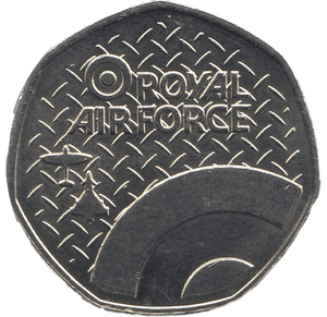 2016 50P SHAPED MEDALLION GLADIATOR 1934 RAF - 50P SHAPED COIN - Cambridgeshire Coins