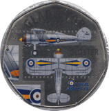 2016 50P SHAPED MEDALLION GLADIATOR 1934 RAF - WORLD COINS - Cambridgeshire Coins