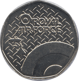2016 50P SHAPED MEDALLION GLADIATOR 1934 RAF - WORLD COINS - Cambridgeshire Coins