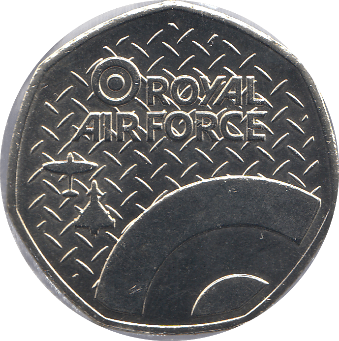 2016 50P SHAPED MEDALLION HERCULES 1954 RAF - WORLD COINS - Cambridgeshire Coins