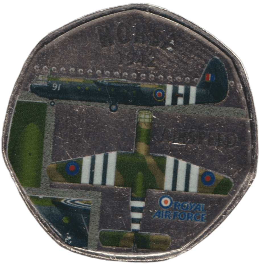2016 50P SHAPED MEDALLION HORSA 1942 - 50P SHAPED COIN - Cambridgeshire Coins