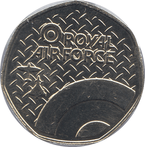 2016 50P SHAPED MEDALLION HURRICANE 1935 RAF - WORLD COINS - Cambridgeshire Coins