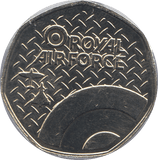 2016 50P SHAPED MEDALLION HURRICANE 1935 RAF - WORLD COINS - Cambridgeshire Coins