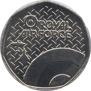 2016 50P SHAPED MEDALLION METEOR 1943 RAF - WORLD COINS - Cambridgeshire Coins