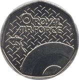 2016 50P SHAPED MEDALLION METEOR 1943 RAF - WORLD COINS - Cambridgeshire Coins