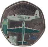 2016 50P SHAPED MEDALLION SUNDERLAND 1937 - 50P SHAPED COIN - Cambridgeshire Coins