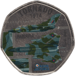 2016 50P SHAPED MEDALLION TORNADO 1974 - 50P SHAPED COIN - Cambridgeshire Coins