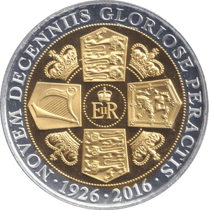 2016 90TH BIRTHDAY ELIZABETH II ONE CROWN BU - WORLD COINS - Cambridgeshire Coins