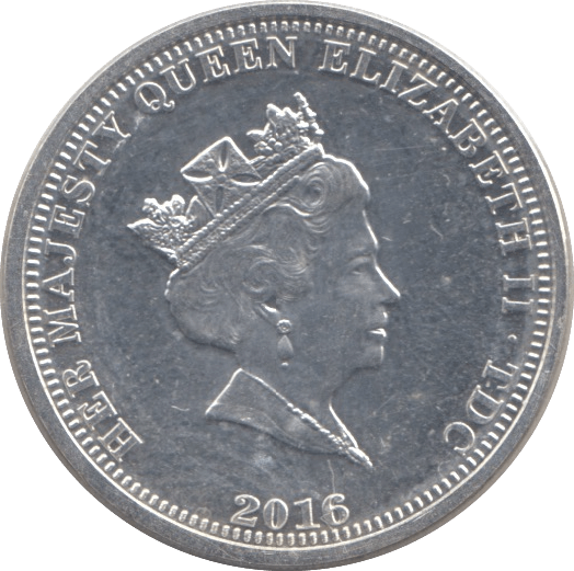 2016 .925 SILVER PROOF ONE POUND QUEEN ELIZABETH 90TH BIRTHDAY TRISTAN DA CUNHA - SILVER WORLD COINS - Cambridgeshire Coins