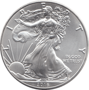 2016 AMERICAN EAGLE SILVER DOLLAR 1 OZ FINE SILVER - WORLD COINS - Cambridgeshire Coins