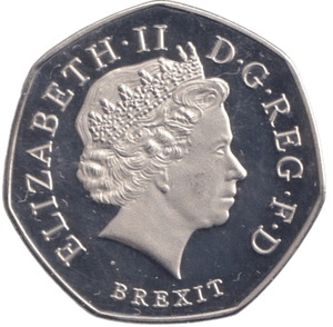 2016 BREXIT 50P SHAPED COIN - 50P SHAPED COIN - Cambridgeshire Coins