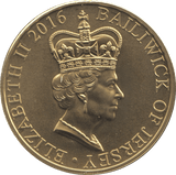 2016 BRILLIANT UNCIRCULATED 90TH BIRTHDAY COMMEMORATIVE 5 POUNDS JERSEY - WORLD COINS - Cambridgeshire Coins