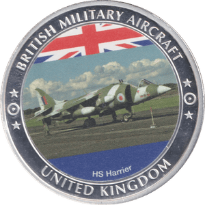 2016 BRITISH MILITARY AIRCRAFT MEDALLION HS HARRIER - WORLD COINS - Cambridgeshire Coins