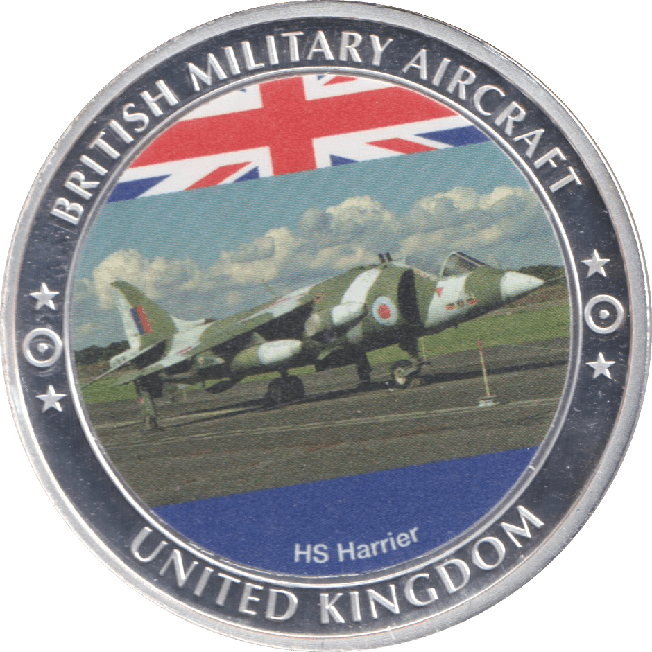 2016 BRITISH MILITARY AIRCRAFT MEDALLION HS HARRIER - WORLD COINS - Cambridgeshire Coins