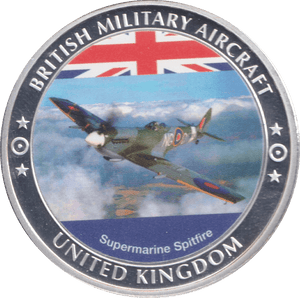 2016 BRITISH MILITARY AIRCRAFT MEDALLION SUPERMARINE SPITFIRE - WORLD COINS - Cambridgeshire Coins
