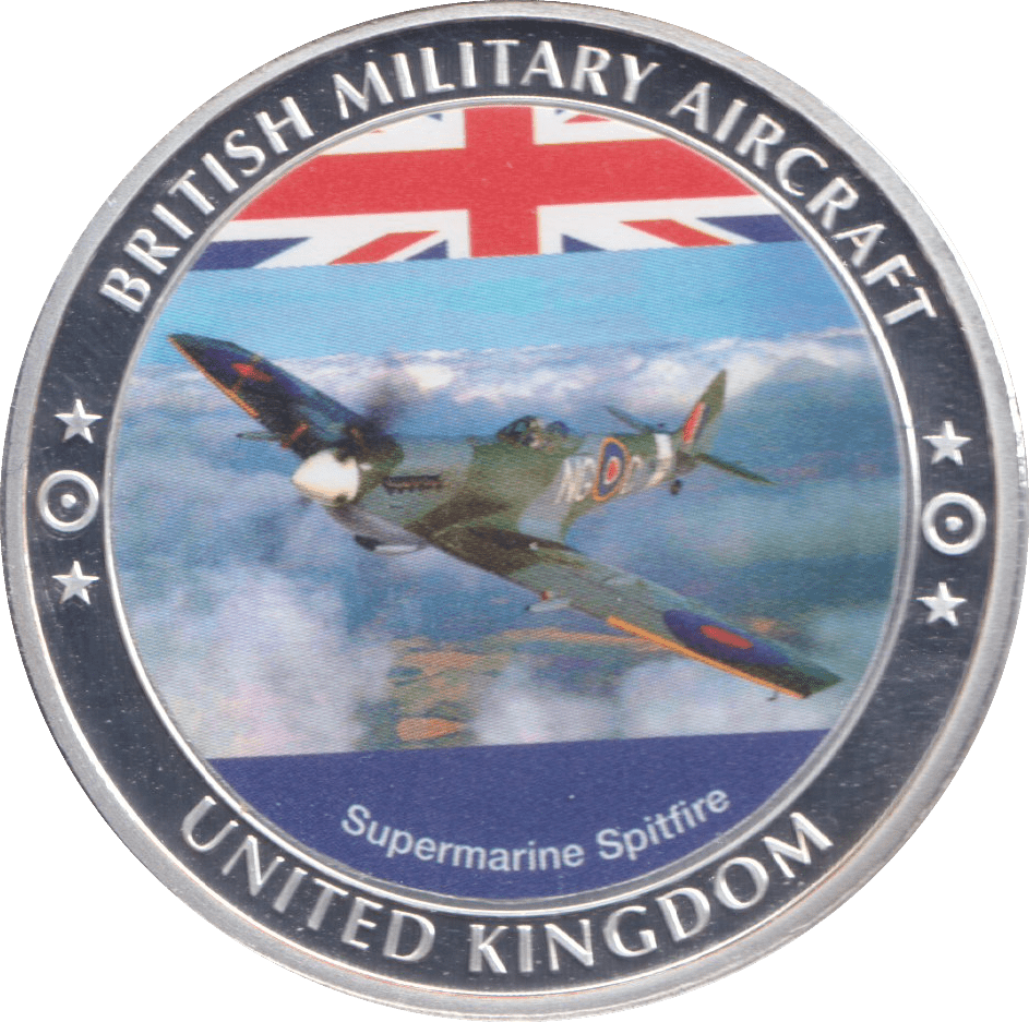 2016 BRITISH MILITARY AIRCRAFT MEDALLION SUPERMARINE SPITFIRE - WORLD COINS - Cambridgeshire Coins