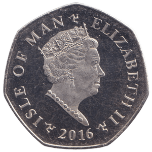 2016 CHRISTMAS 50P XMAS PUDDING ISLE OF MAN ( BU ) - 50P REGIONAL ISSUES - Cambridgeshire Coins