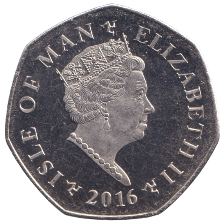 2016 CHRISTMAS 50P XMAS PUDDING ISLE OF MAN ( BU ) - 50P REGIONAL ISSUES - Cambridgeshire Coins